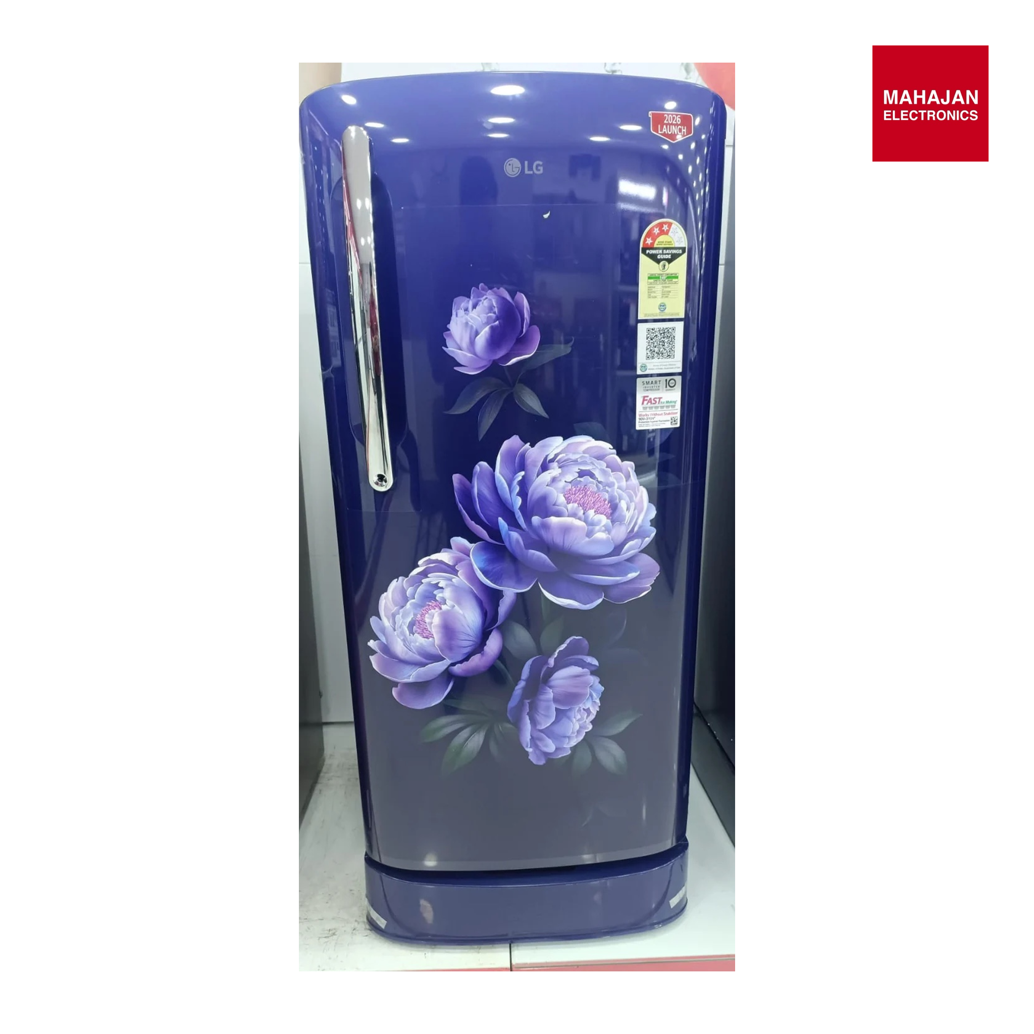 LG GLD2136ZHRG 201 L Single Door Refrigerator, Base Stand Drawer, Direct Cool, Smart Inverter Compressor, 3 Star Royal Glory Mahajan Electronics Online