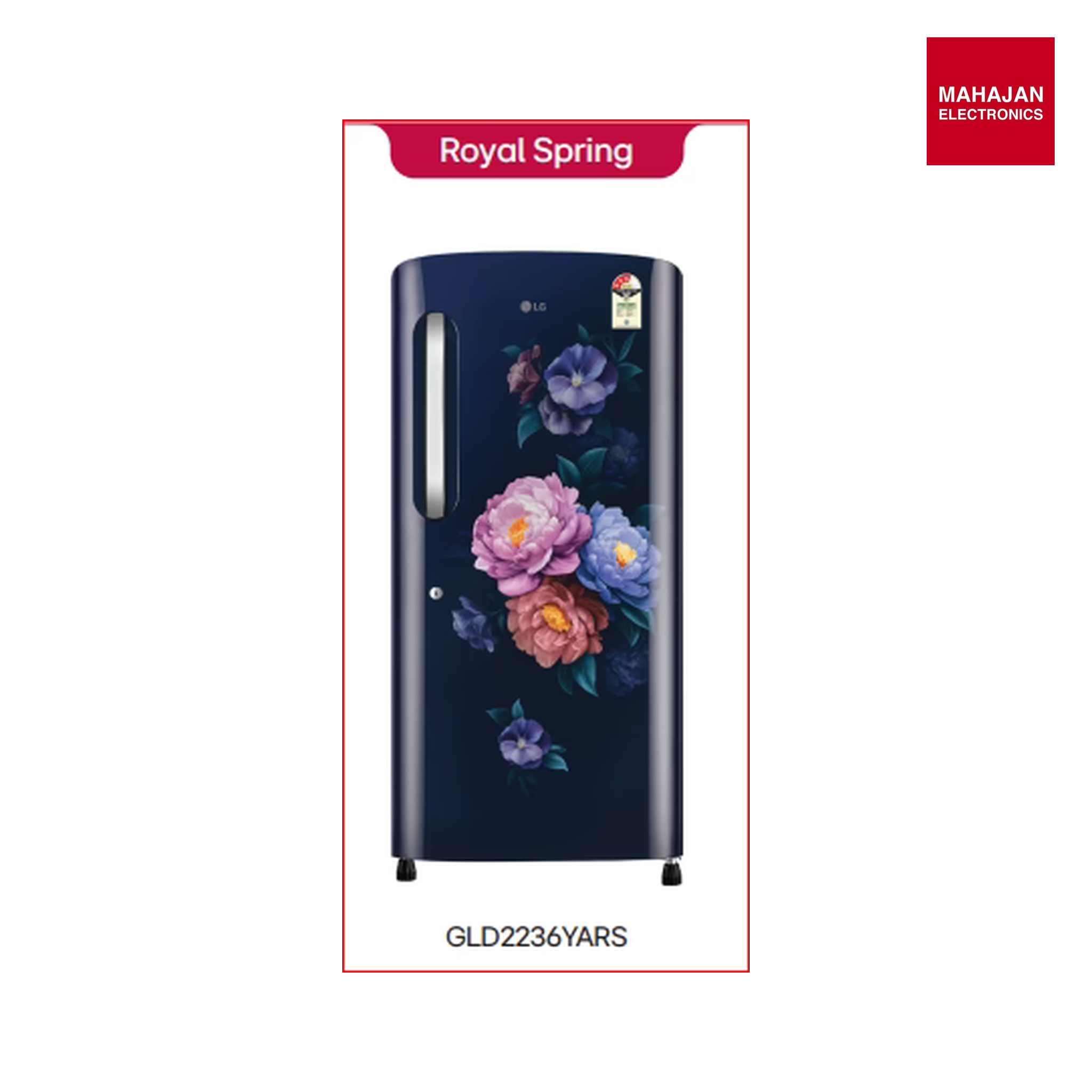 LG GLD2236YARS 210L 2026 Model Direct Cool Single Door 3 Star Refrigerator with Fast Ice Making Color Royal Spring Mahajan Electronics Online