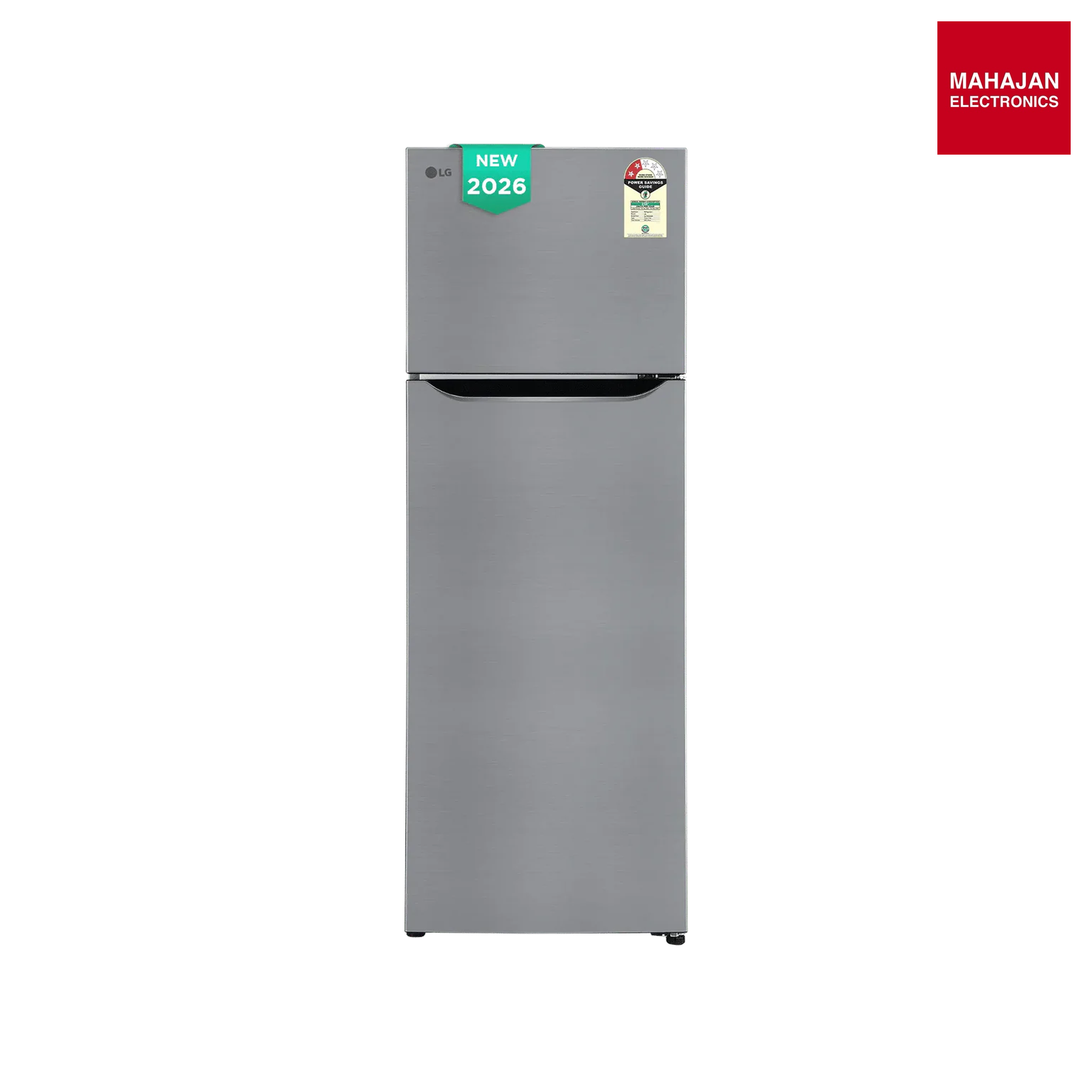 LG GLT2926PDPZ 288 Litres 2 Star Frost Free Double Door Convertible Refrigerator with Smart Diagnosis ( Shiny Steel) (2026 Model) Mahajan Electronics Online