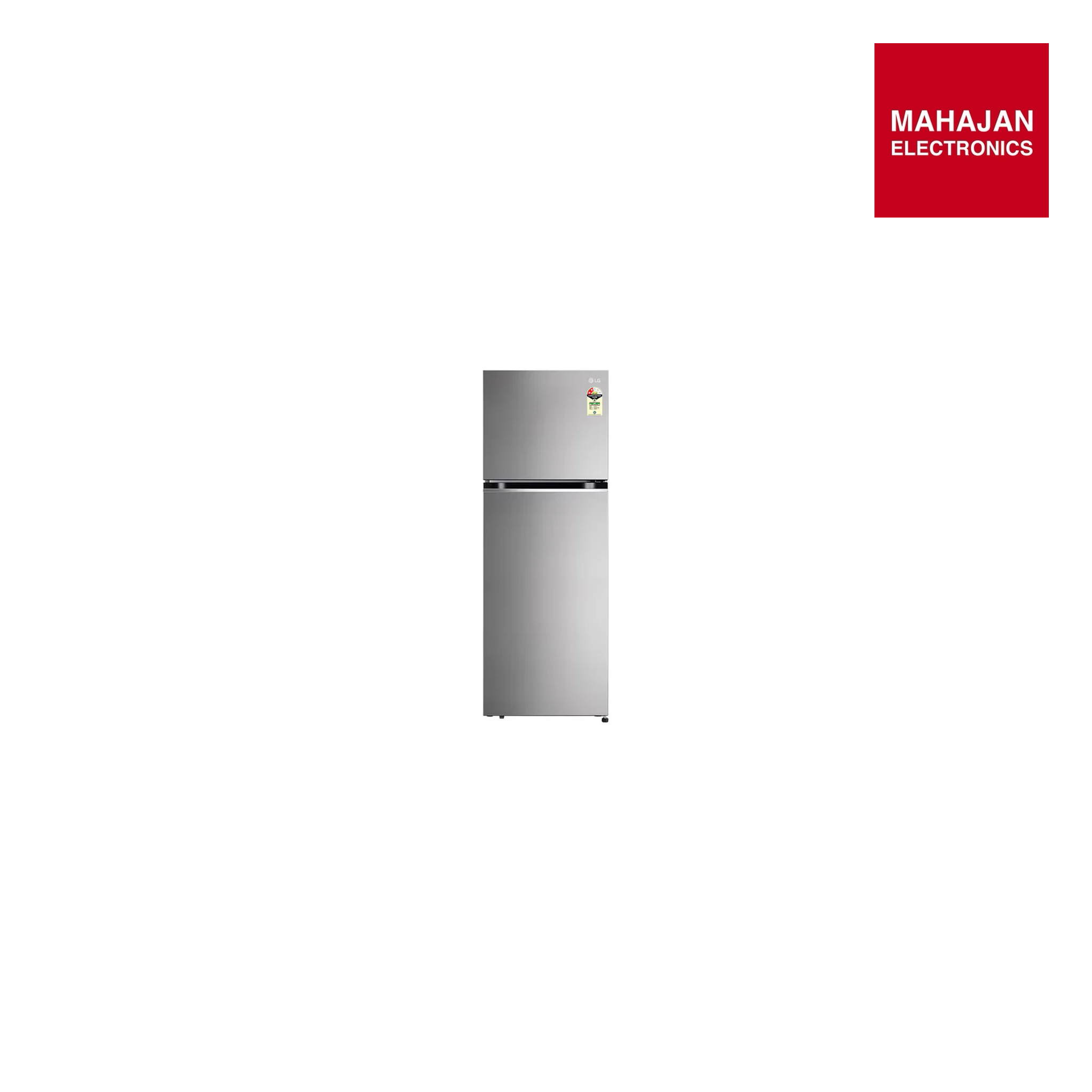 LG GLT3426SNPZ 343L 2 Star Frost Free Double Door Refrigerator (Smart Inverter Compressor, Convertible Freezer, Multi Air Flow, Shiny Steel) Mahajan Electronics Online