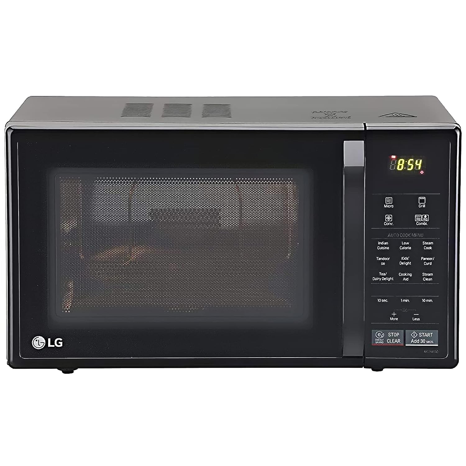 LG MC2146BG 21 L Convection Microwave Oven | Intellowave Technology | 151 Auto Cook Menus | Steam Clean | Health Plus Menu | Glossy Black