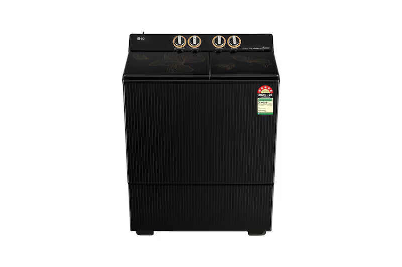 LG PX120A9SO4Z 12 Kg Fully Automatic Top Load Washing Machine with Roller Jet Pulsator+, Wind Jet Dry+, Dual Spin Shower, 5 Star, Onyx Black LG online mahajan electronics