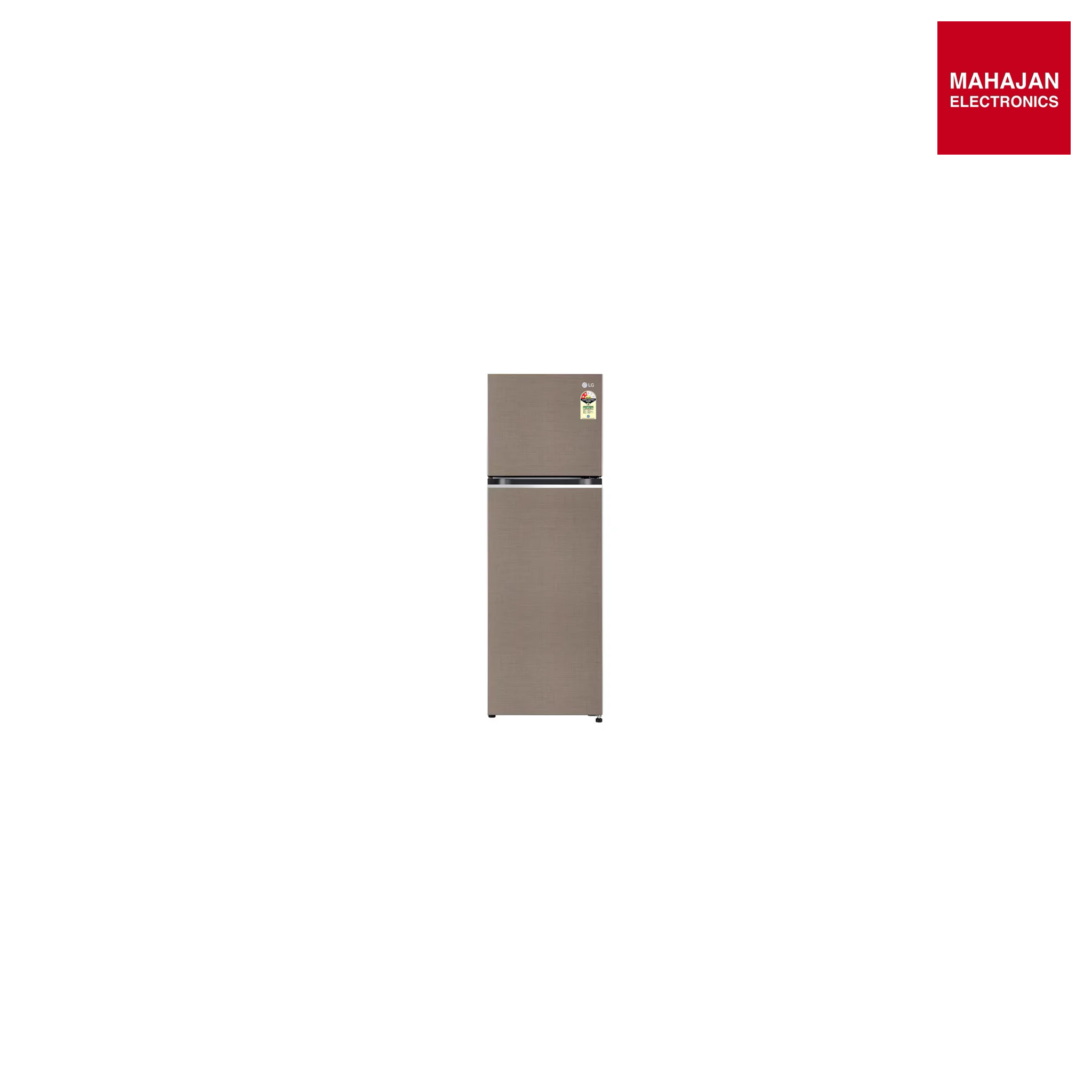 LG GL-S312SFSY 272L Double Door Refrigerator, Smart Inverter Compressor. Auto Smart Connect, Fawn Steel, 2 Star Mahajan Electronics Online