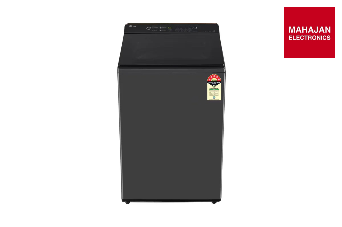 LG T80KMMB3Z 8Kg Top Load Washing Machine, Hard Water Wash, Middle Black, 5 Star Mahajan Electronics Online