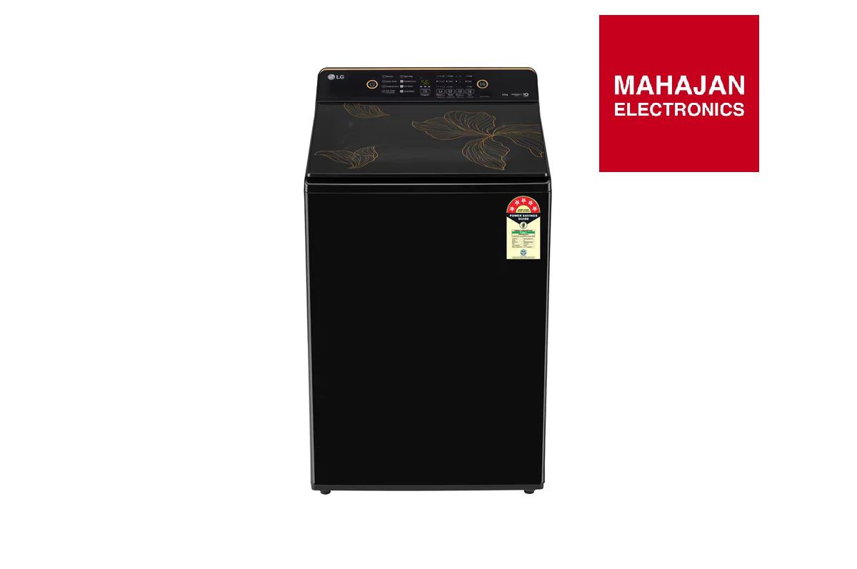 LG T90KMOB1Z 9 Kg Top Load Washing Machine – Onyx Black | 2025 Model | Hard Water Wash | ProShield Motor | 5 Star Rated