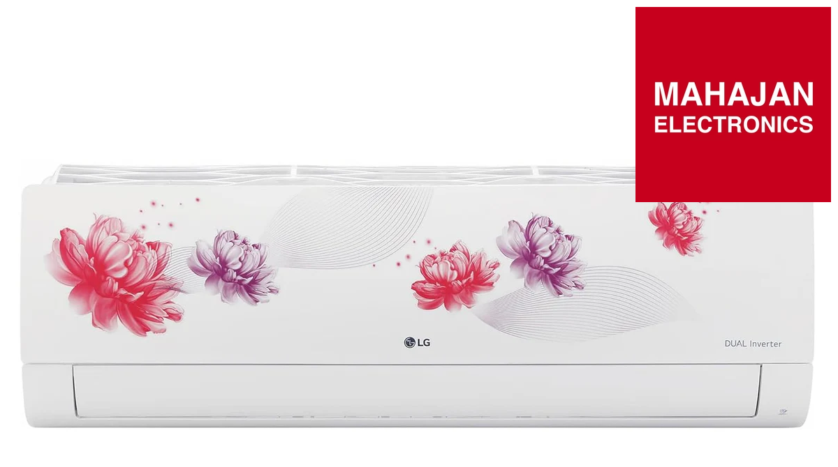 LG US-Q19FWZE 1.5 Ton 5 Star AI+ Convertible 6-in-1 Dual Inverter Split AC (Wi-Fi, Energy Manager+, HD Filter with Anti-Virus Protection, Copper Condenser, White Floral)
