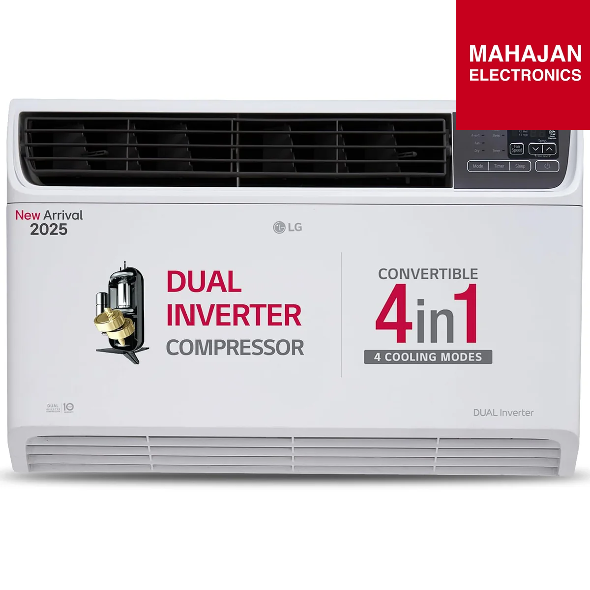 LG UW-Q18WWZA 1.5 Ton 5 Star Inverter Window AC – Wi-Fi Enabled, 4-in-1 Convertible Cooling, Ocean Black Protection, Voice Control | Mahajan Electronics