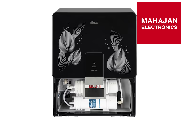 LG WW146RTLB RO + Mineral Booster Water Purifier | 8L Storage Airtight Stainless Steel Tank | Multi Stage Filtration | Filter Change Indicator | Suitable for All Water Sources , Black- Mahajan Electronics Online