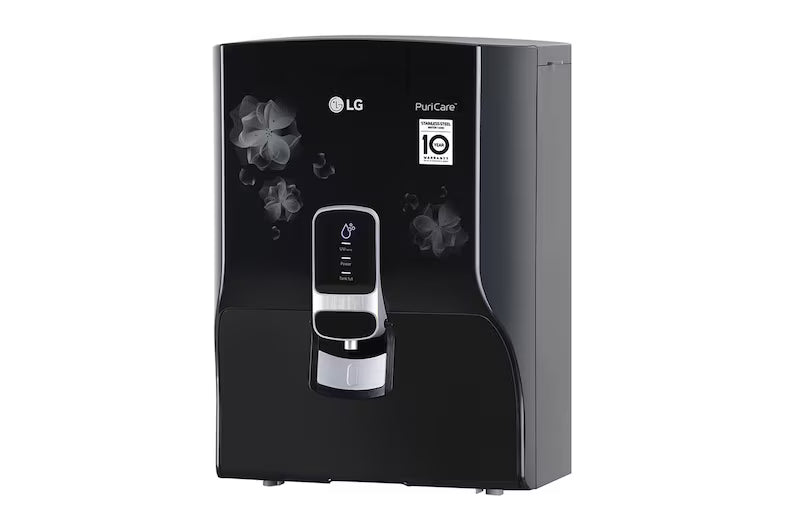 LG WW151NT 8L RO+UV+Mineral Booster Water Purifier, Steel Tank, Black-Online Mahajan Electronics