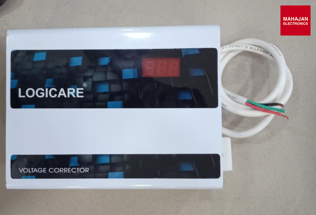 Logicare 5 KVA Voltage Stabilizer for Home | 170V–260V Input Range | 99% Efficiency | Single Phase | 5-Year On-Site Replacement Warranty Logicare – Mahajan Electronics Online.