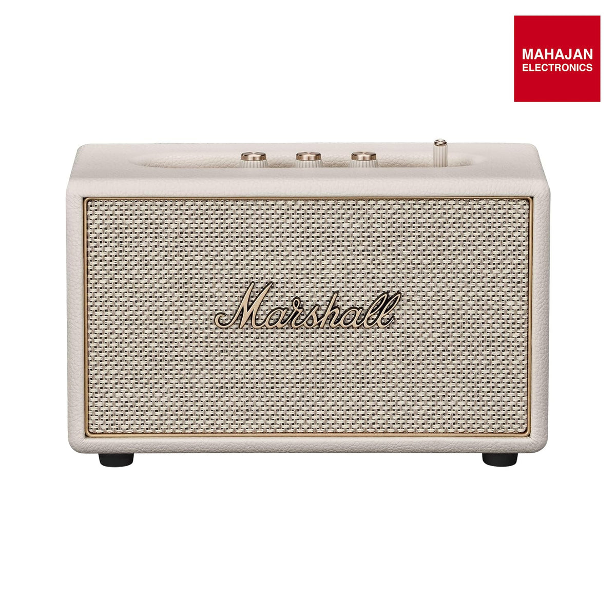 Marshall Acton IV Wired Connectivity Stereo Home Speakers with Bluetooth 5.3 LE & RCA or 3.5mm Input – Cream Marshall