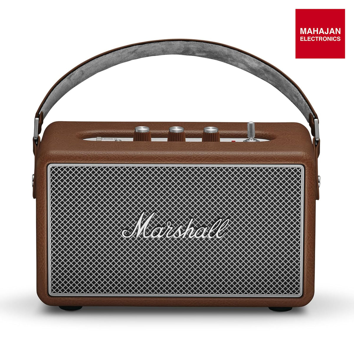 Marshall Kilburn III Portable Bluetooth Speaker with 50+ Hours of Portable Playtime, (360° Sound), Dust & Water-Resistant (IP54) – Brown. Marshall