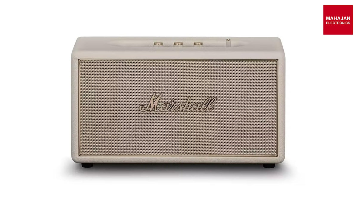 Marshall Stanmore IV Wired Connectivity Home Speaker with Bluetooth 5.3 with Auracast & RCA or 3.5mm Input - Cream Marshall