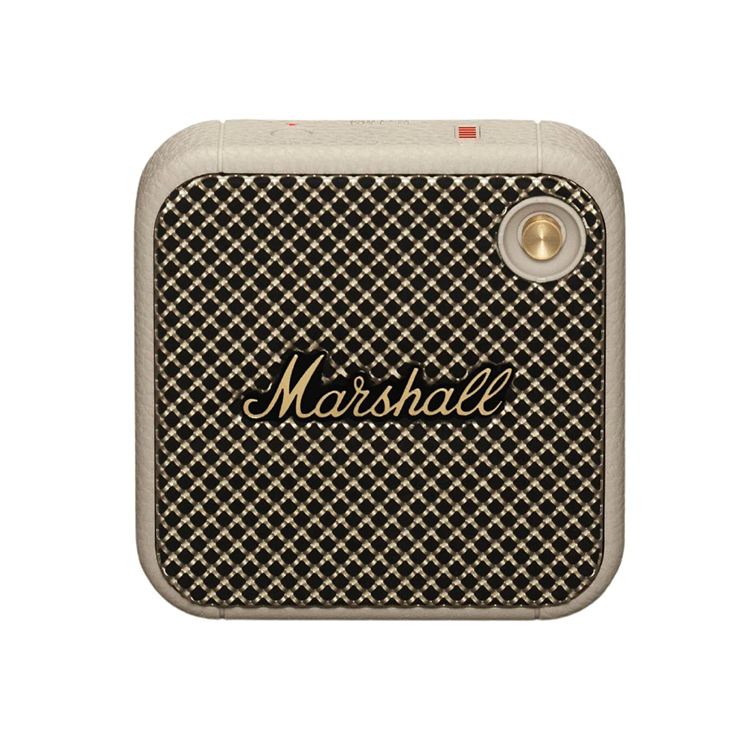 Marshall Willen Portable Bluetooth Speaker – Cream | 15+ Hours Playtime | IP67 Dust &amp; Water Resistant | Stack Mode | Built-In Mic