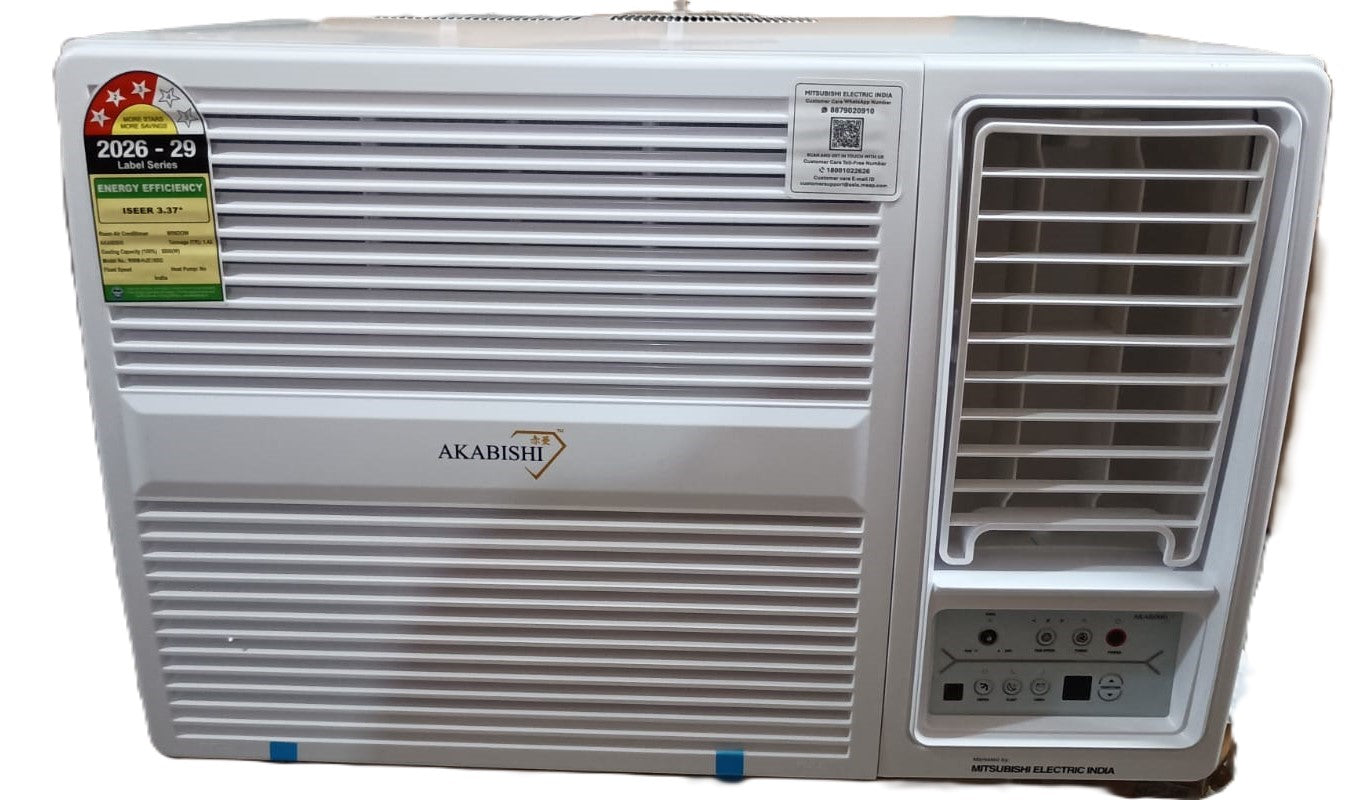 Mitsubishi Electric RWM-HJE18SG-AB1 1.5 Ton 3 Star Window AC | Copper Condenser | R32 Refrigerant  | Mahajan Electronics Delhi NCR 2026-Online Mahajan Electronic