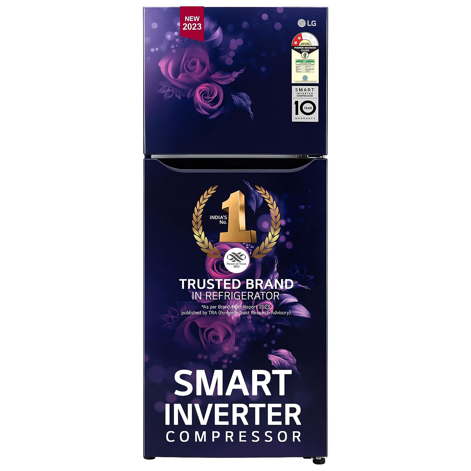 LG 242 L 2 Star Smart Inverter Frost-Free Double Door Refrigerator (2023 Model, GL-N292BBEY, Blue Euphoria, Smart Connect) - Mahajan Electronics Online