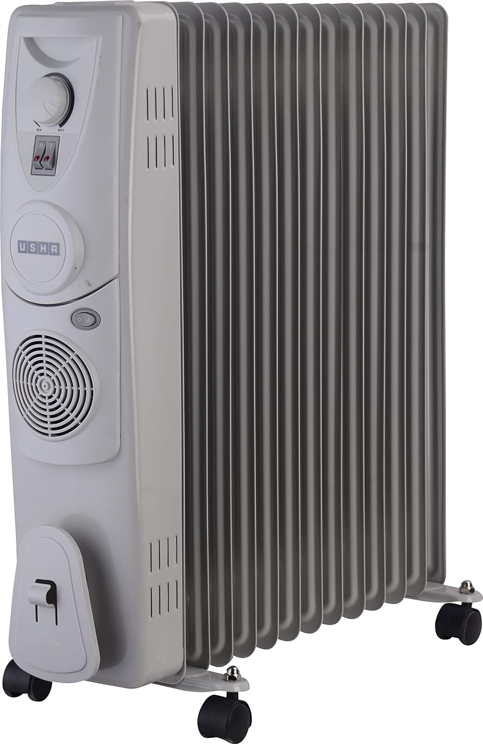 Usha OFR 13 Fin 2900 Watt 4213 F PTC Room Heater with Fan Heater (White, Oil Filled Radiator) - Mahajan Electronics Online
