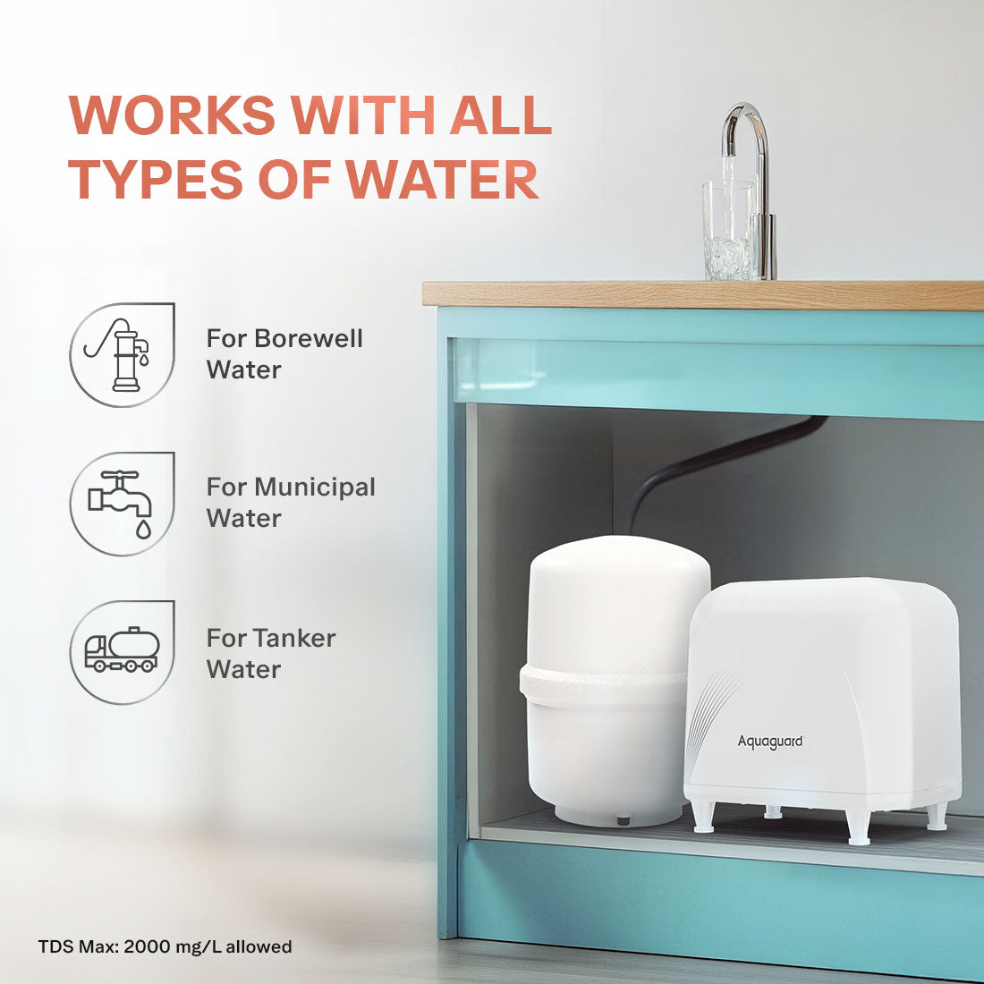 Aquaguard Enrich Hyde GWPDEHRCA00B1X RO+UV UTC water purifier with active copper and alkaline filtration – Mahajan Electronics Online.