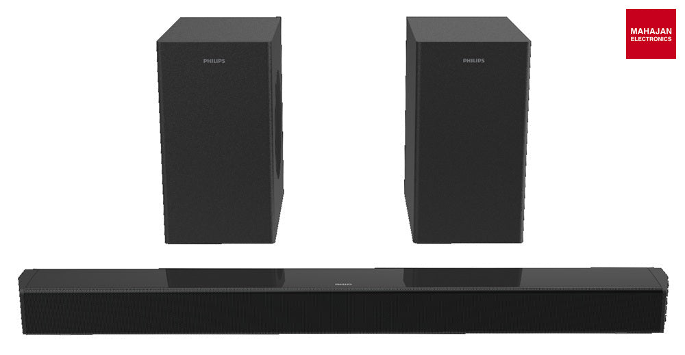 Philips TAB4304/94 250W 2.2-channel Bluetooth soundbar with two subwoofers, black – Mahajan Electronics Online.