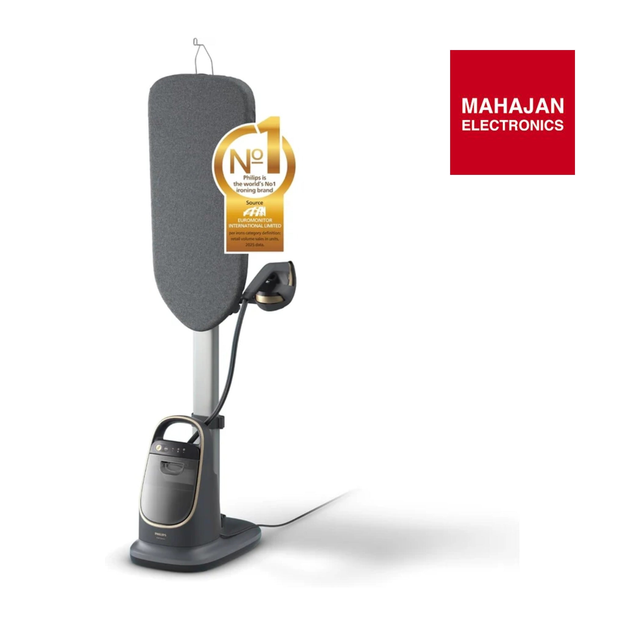 Philips AIS8540/80 8500 Series All-in-One Garment Steamer with Multi-Angle Board | 2200W | OptimalTEMP No-Burn Technology | Dual Heat Technology | 1.2L Detachable Water Tank-Online Mahajan Electronics