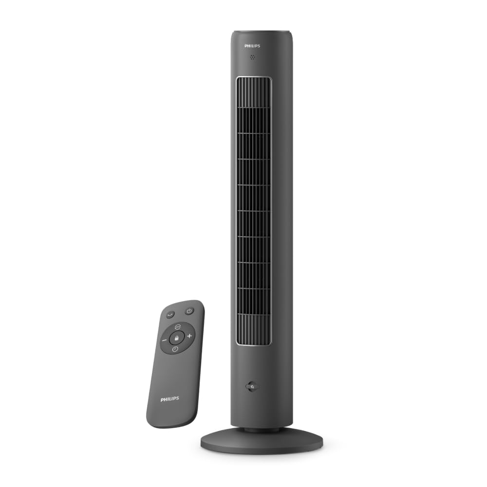 Philips CX 5535/11 Bladeless Tower Fan | Remote & Touch Control | Quiet Operation | 60° Oscillation – Mahajan Electronics Online.