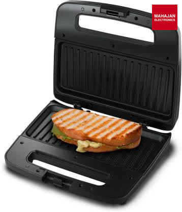 Philips HD2289/00 Open Grill Sandwich Maker – 700W, 2 Slice, XL Non-Stick Plates, Black – With Griddle Plates & LED Indicator Philips – Mahajan Electronics Online.