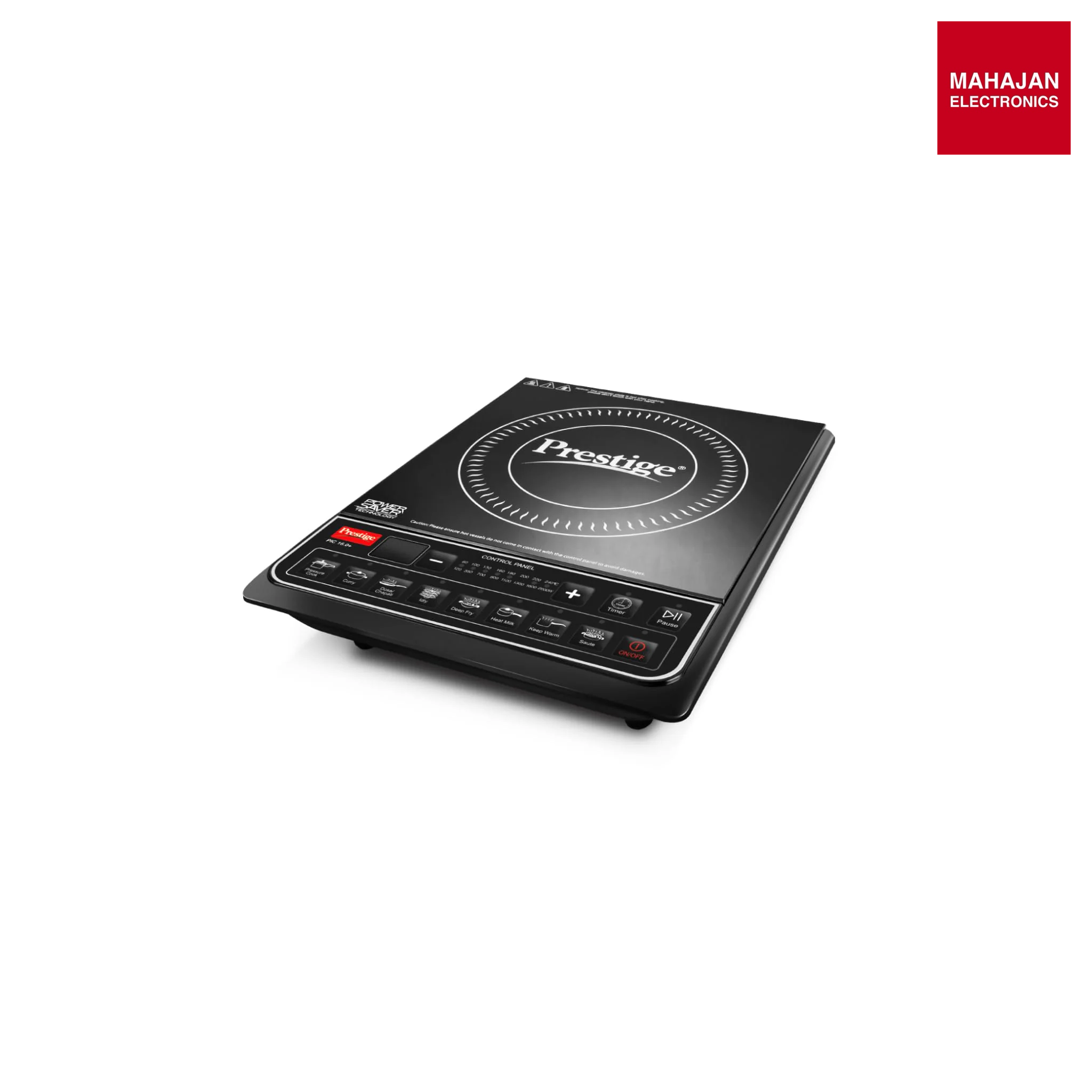 Prestige PIC 16.0 Plus 2000 Watts Induction Cooktop | 4KV Surge Protection | 8 Preset Indian Menu Option with Timer | Soft Touch Button | Easy to clean | Portable | Black |1Y Warranty | BIS
 mahajan electronics online