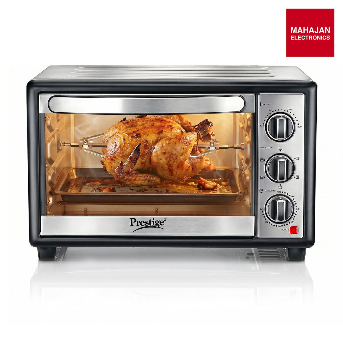 Prestige POTG 28AC 28L 1500W Oven Toaster Griller Air Fry Convection Rotisserie – Mahajan Electronics Online.