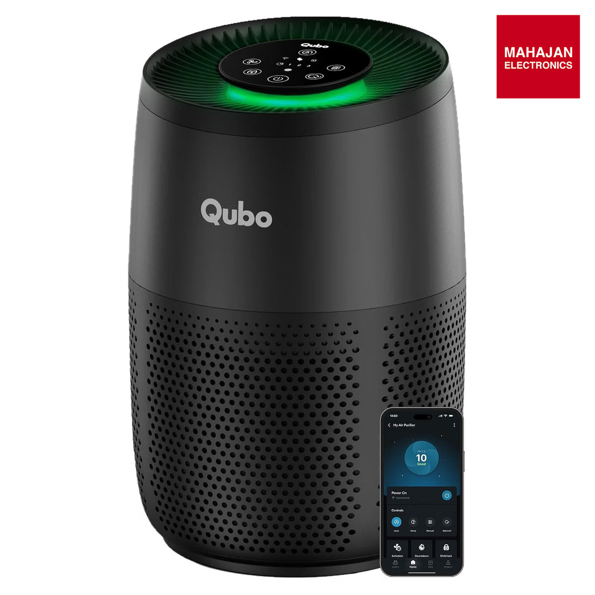 Qubo R250 Smart Air Purifier by Hero Group, True HEPA H13, up to 250 sq ft – Mahajan Electronics Online.