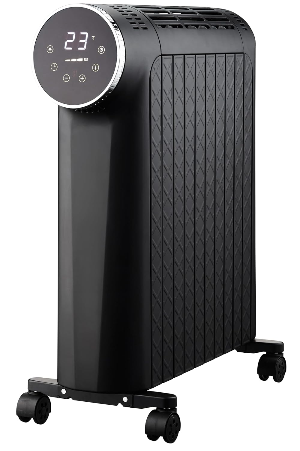 Russell Hobbs ROR10D HeatIQ Oil Filled Radiator 10-Fin 2500W OFR Room Heater, Overheat Protection, Anti-Tilt, Child Lock, Foldable Wheels, Rapid HeatFlow, 3 Modes, Mahajan Electronics Online.