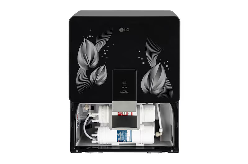LG WW146RTLB RO + Mineral Booster Water Purifier | 8L Storage Airtight Stainless Steel Tank | Multi Stage Filtration | Filter Change Indicator | Suitable for All Water Sources , Black- Mahajan Electronics Online
