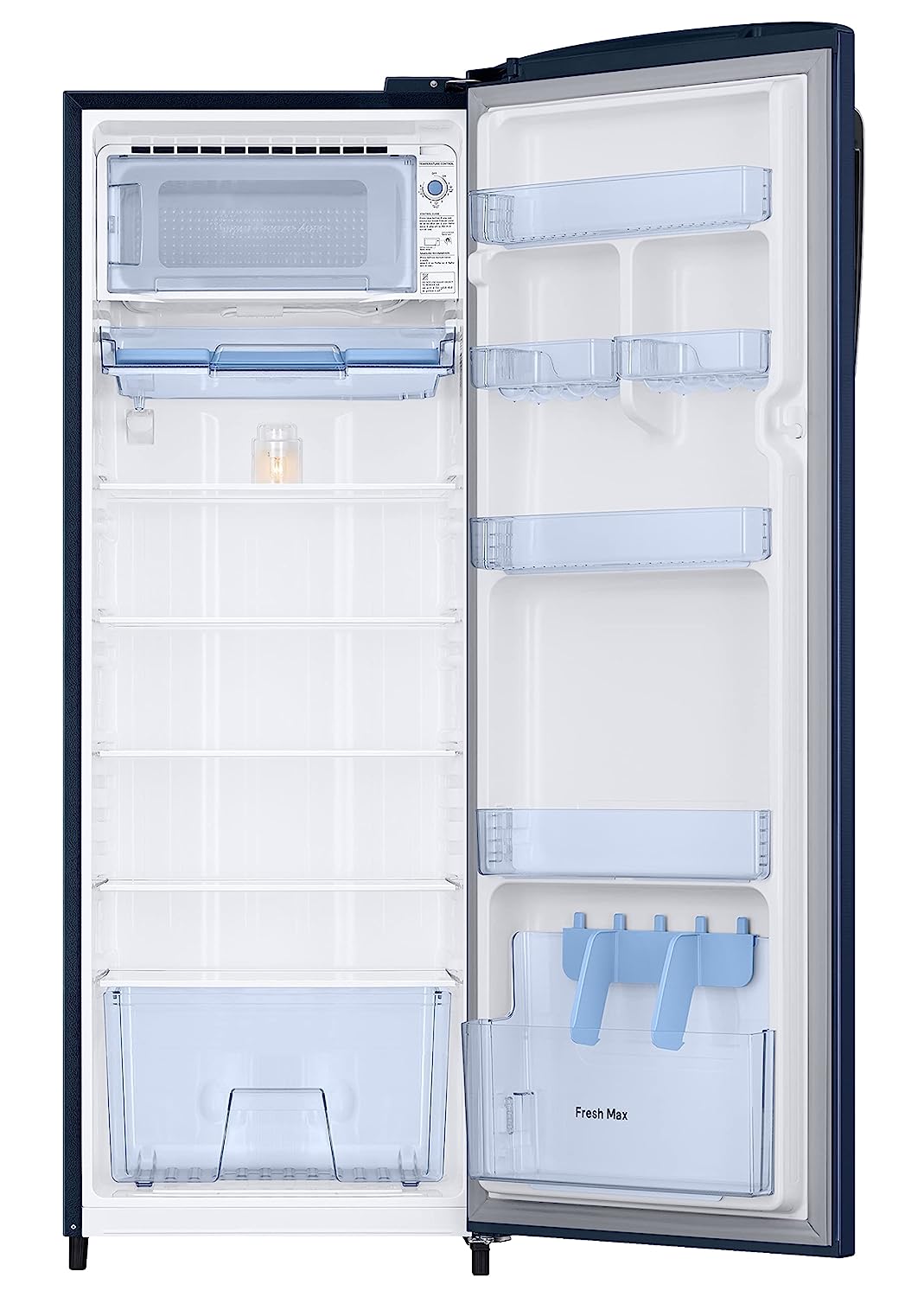 Samsung 246L 3 Star Inverter Direct-Cool Single Door Refrigerator (RR26C3753CU/HL,Camellia Blue) 2023 Model - Mahajan Electronics Online