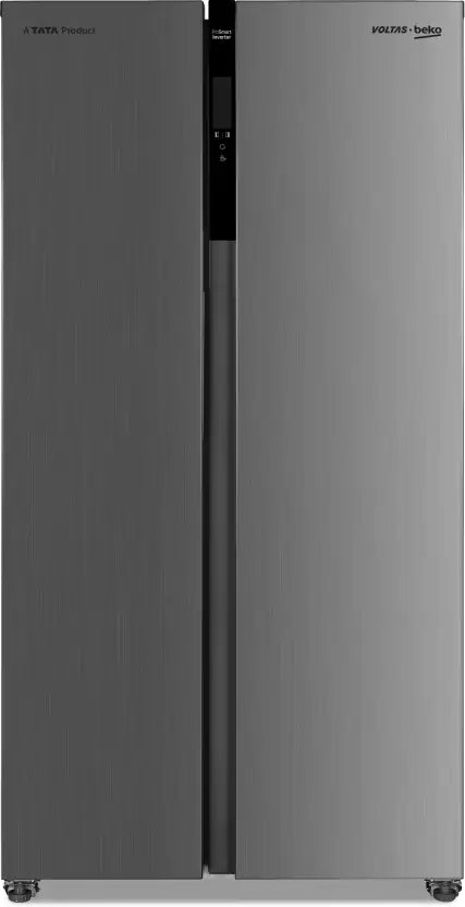 Voltas Beko RSB585XPE 563L Side by Side Refrigerator (Inox Look) - Mahajan Electronics Online