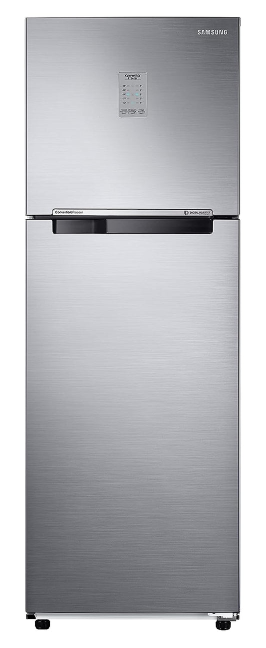 Samsung 256L 2 Star Inverter Frost-Free Convertible 3 In 1 Double Door Refrigerator (RT30C3732S8/NL,Elegant Inox 2023 Model) - Mahajan Electronics Online