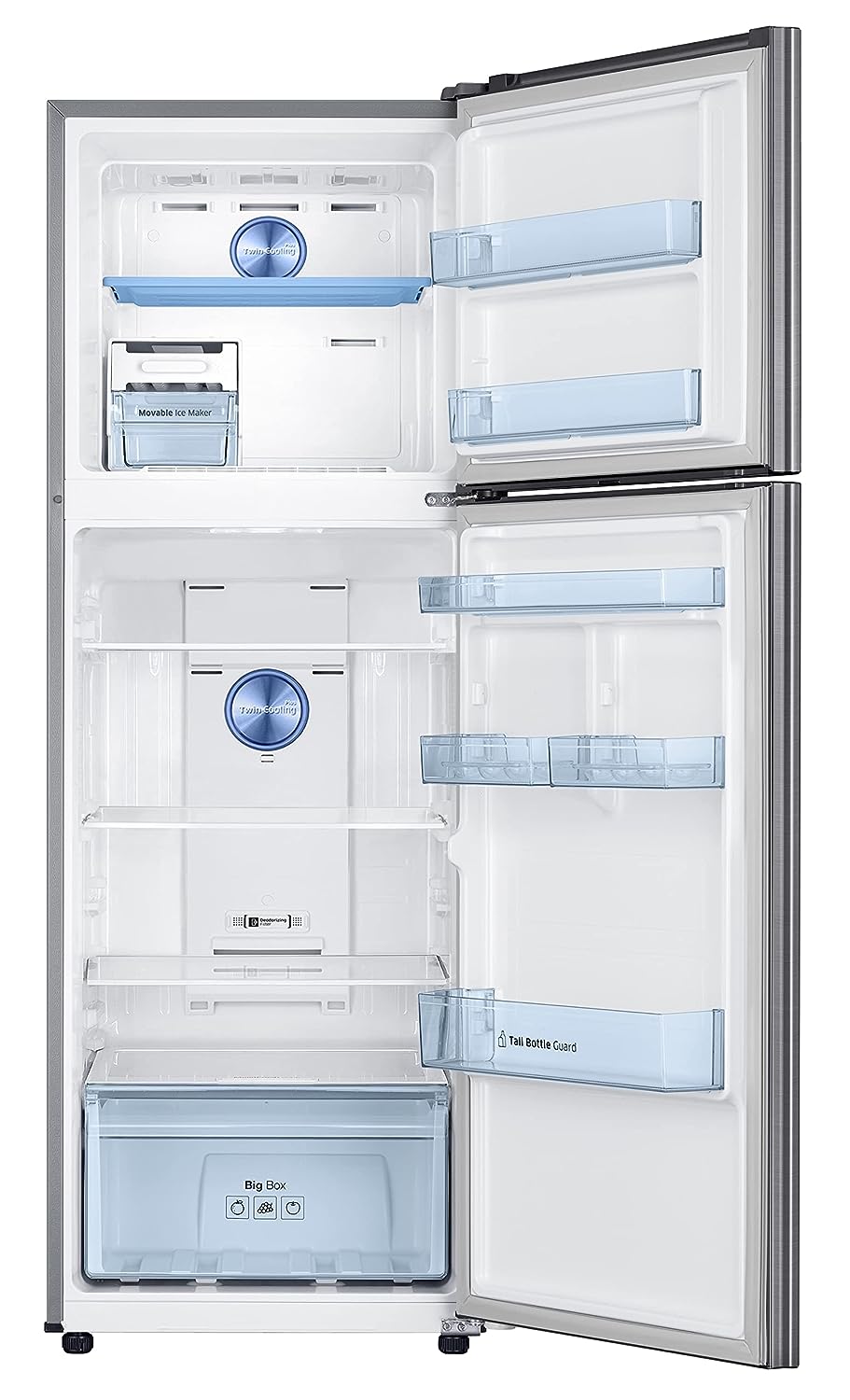 Samsung 322L 2 Star Inverter Frost-Free Convertible 5 In 1 Double Door Refrigerator  (RT37C4522S8/HL,Elegant Inox )