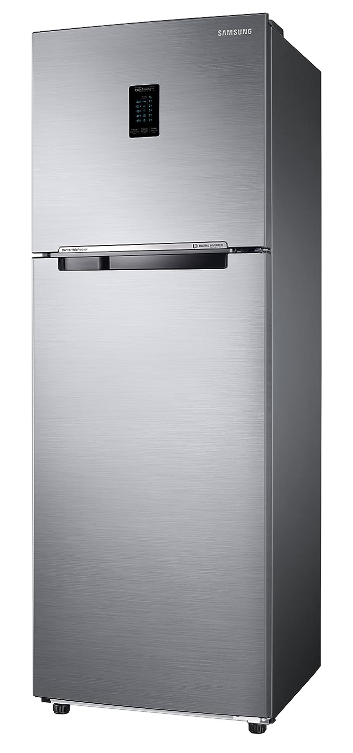 Samsung 322L 2 Star Inverter Frost-Free Convertible 5 In 1 Double Door Refrigerator  (RT37C4522S8/HL,Elegant Inox )