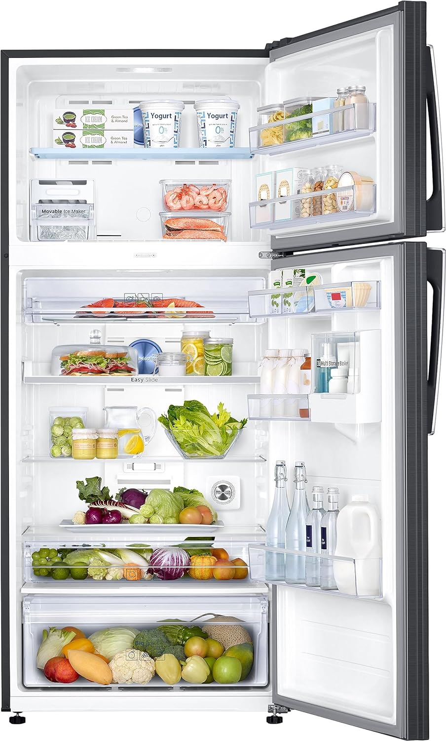 Samsung 530 L, 1 Star, Convertible 5-in-1, Digital Inverter, Frost Free Double Door Refrigerator (RT56C637SBS/TL, Black Inox, 2023 Model) - Mahajan Electronics Online