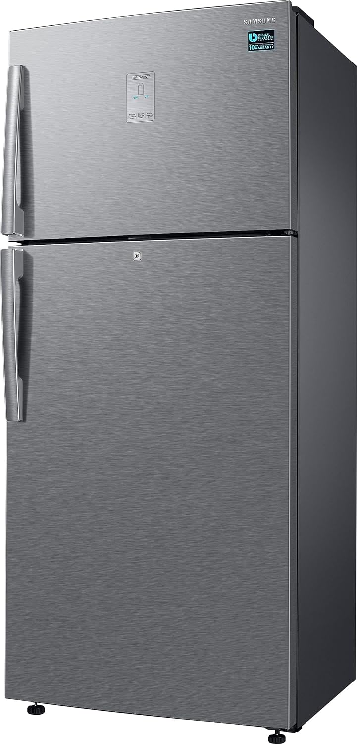 Samsung 530 L, 1 Star, Convertible 5-in-1, Digital Inverter, Frost Free Double Door Refrigerator (RT56C637SSL/TL, Silver, Real Stainless, 2023 Model) - Mahajan Electronics Online