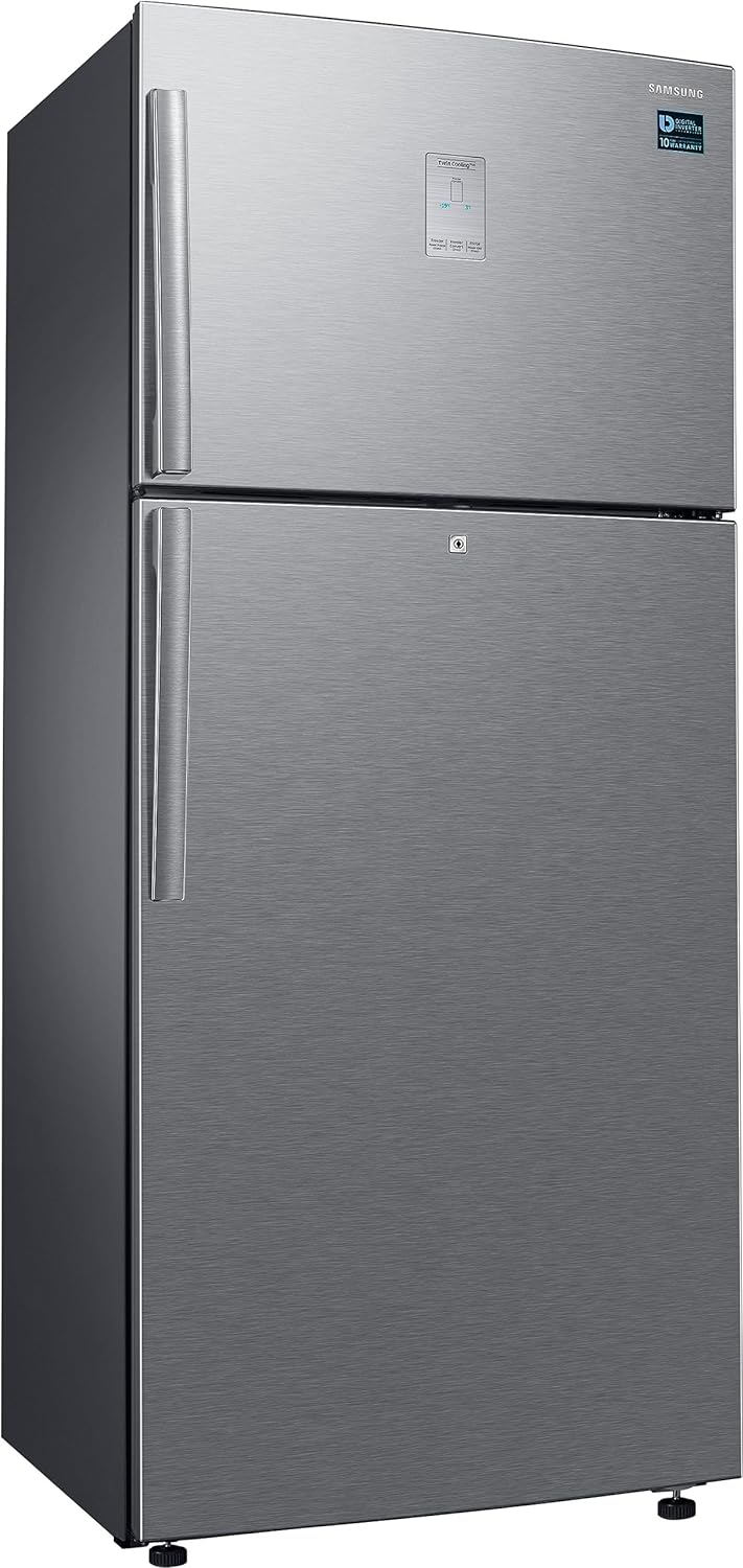 Samsung 530 L, 1 Star, Convertible 5-in-1, Digital Inverter, Frost Free Double Door Refrigerator (RT56C637SSL/TL, Silver, Real Stainless, 2023 Model) - Mahajan Electronics Online