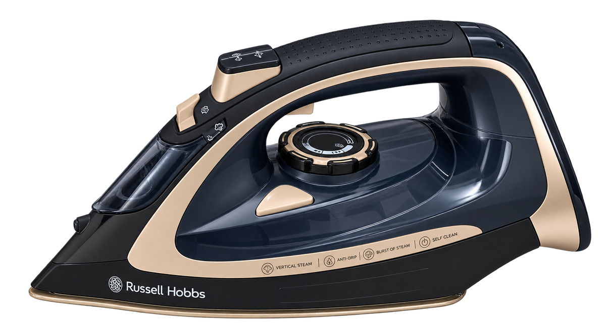 Russell Hobbs FLOWSTEAM 2400W  Garment Steamer Cordless Freedom With Charging Base Black) Russell Hobbs