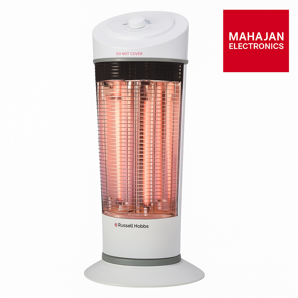 Russell Hobbs RCH1200W Carbon Heater Room Heater | 600 W × 2 | Oscillation | Tip-Over Safety | Mahajan Electronics