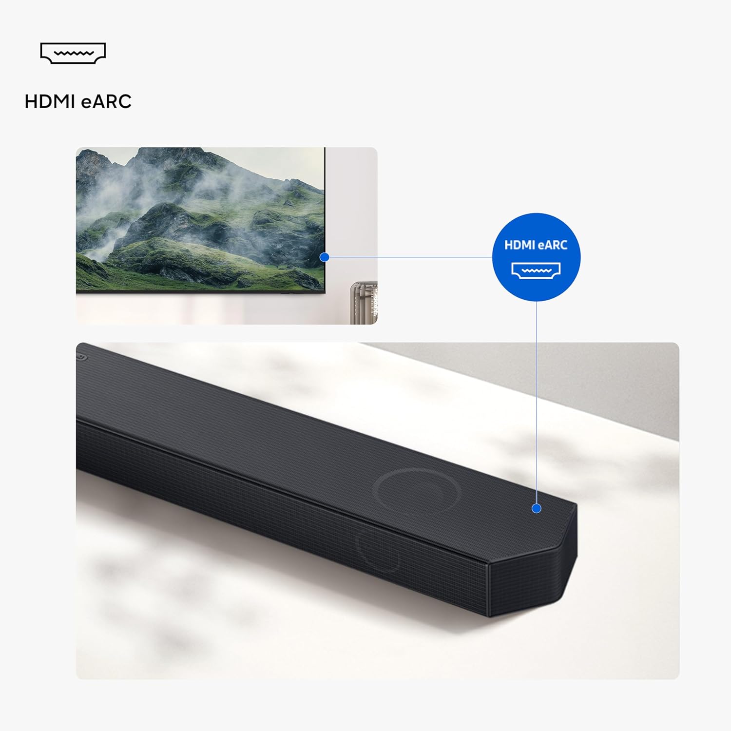 Samsung HW-Q600H/XL, Titan Black 320 W True 3.1.2ch Soundbar with Dolby Audio | Q-Symphony | Center, Up-Firing Speakers | HDMI eARC | Optical in | Bluetooth 5.3 | Wireless Subwoofer-Online Mahajan Electronics