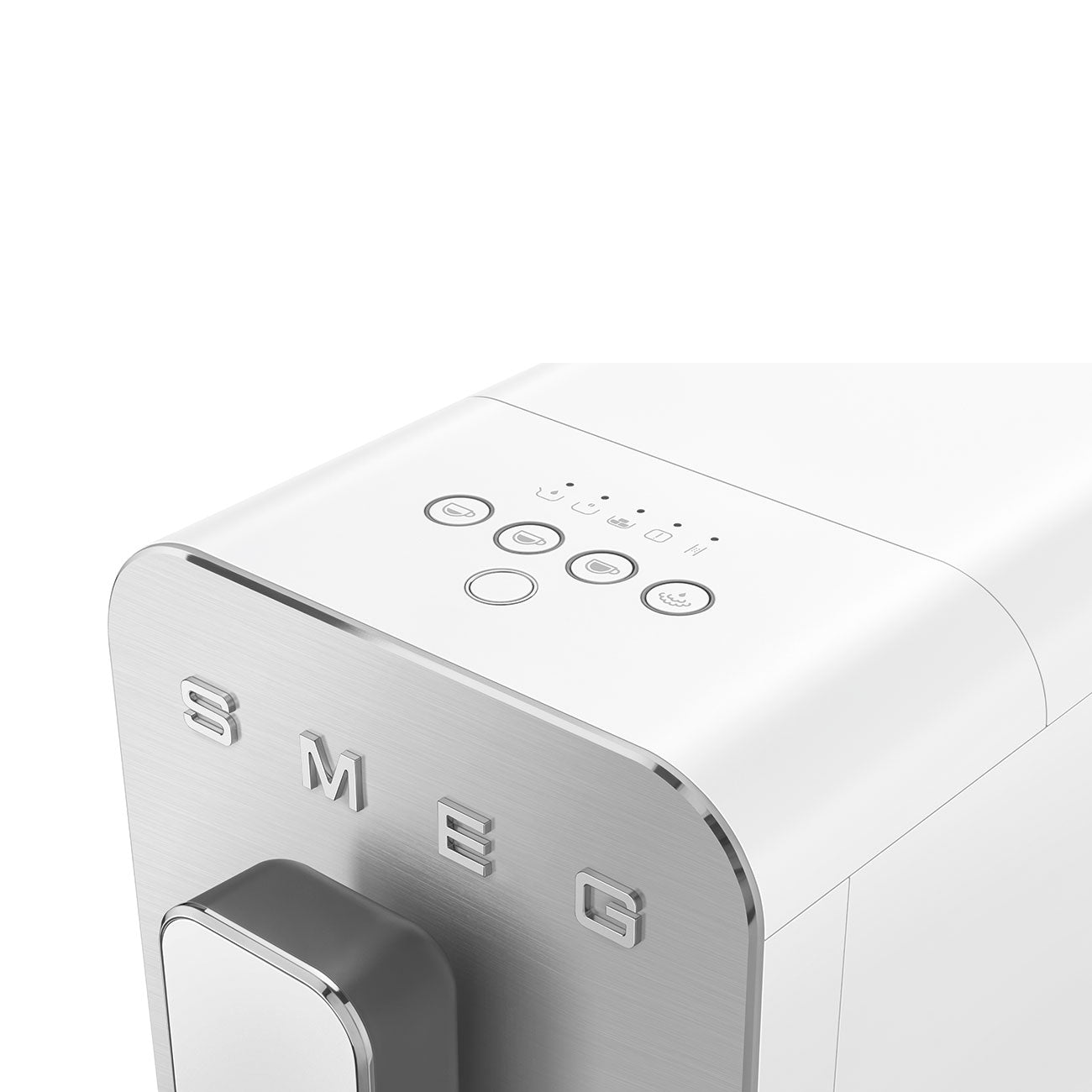 Smeg BCC12WHMEU White Automatic Coffee Machine, Original Italian Brand, One Touch Direct Bean to Cup, 6+ Hot & Cold Coffee Options, SS Steam Wand for Milk Coffee, Smart Touch Control, 19 Bar Pressure-Online Mahajan Electronics