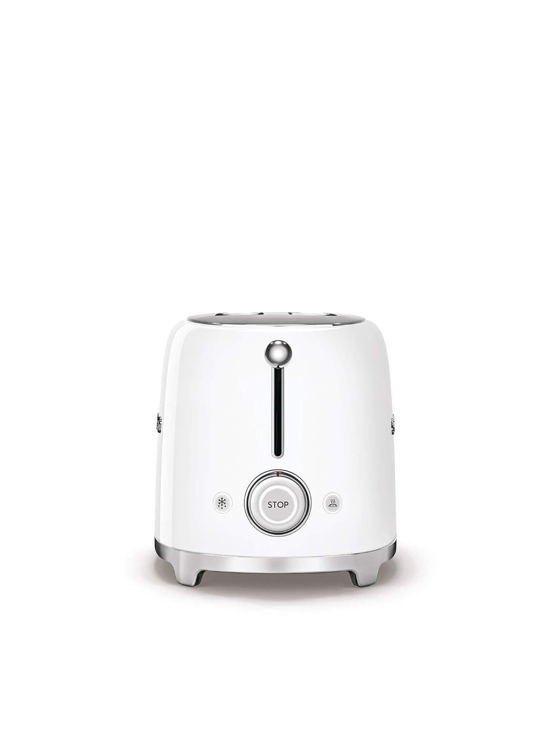 SMEG TSF01WHEU 2Slice Toaster White | 50’s Retro Style | 6 Browning Levels | Bagel, Defrost Reheat-Online Mahajan Electronics