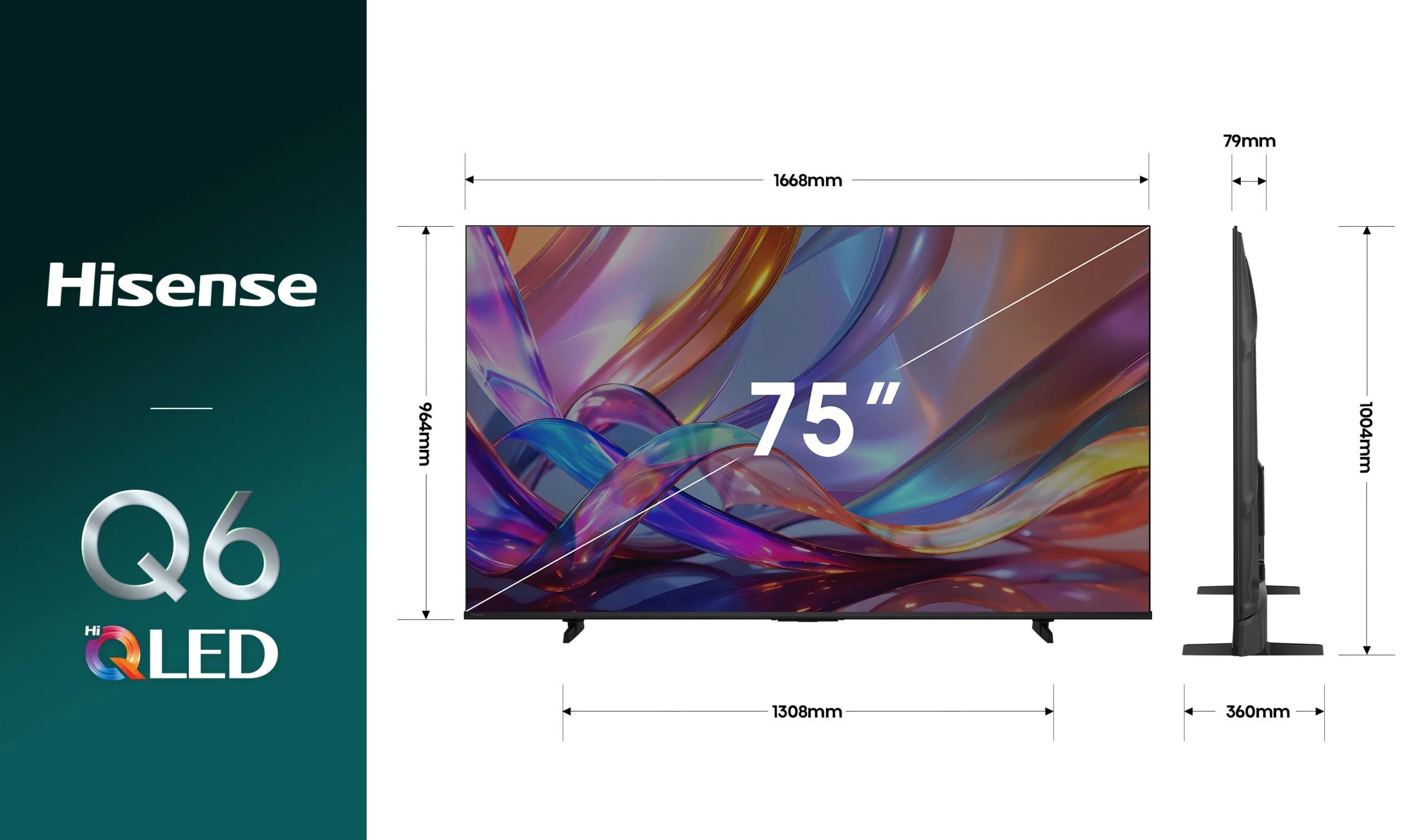 Hisense 75Q6S 75 Inch 4K Ultra HD Hi QLED Smart TV 2026-Online Mahajan Electronics
