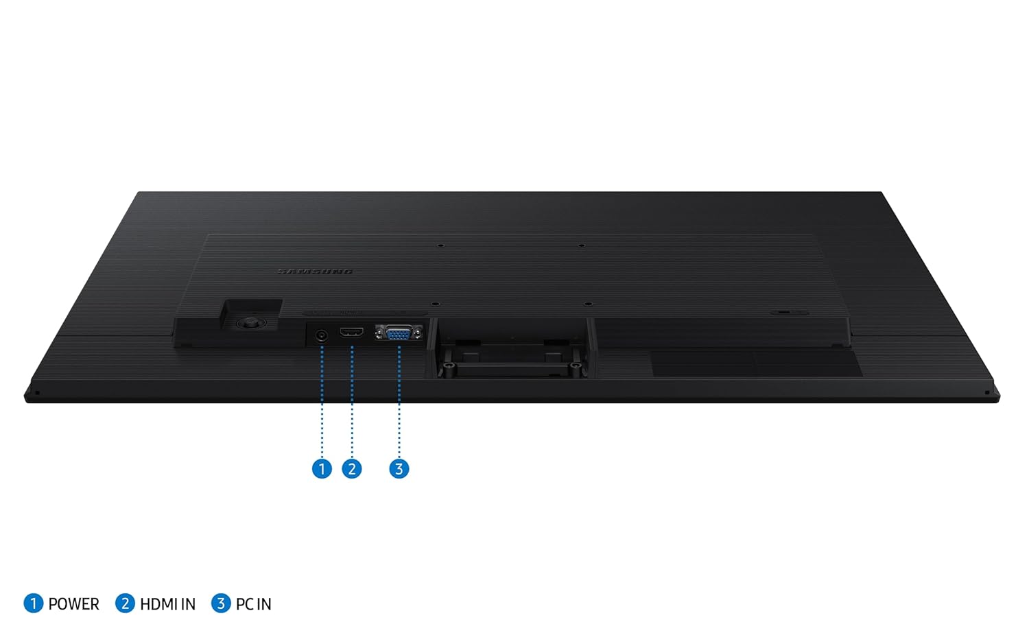 Samsung 24" (60.5 cm) LS24D300GAWXXL|Black  S3 Flat Monitor|Super Slim Borderless Design|IPS Panel|FHD 1920 x 1080|100 Hz|5 ms|Ports-HDMI,VGA|Game Mode|Eye Saver Mode||Wall Mountable-Online Mahajan Electronics