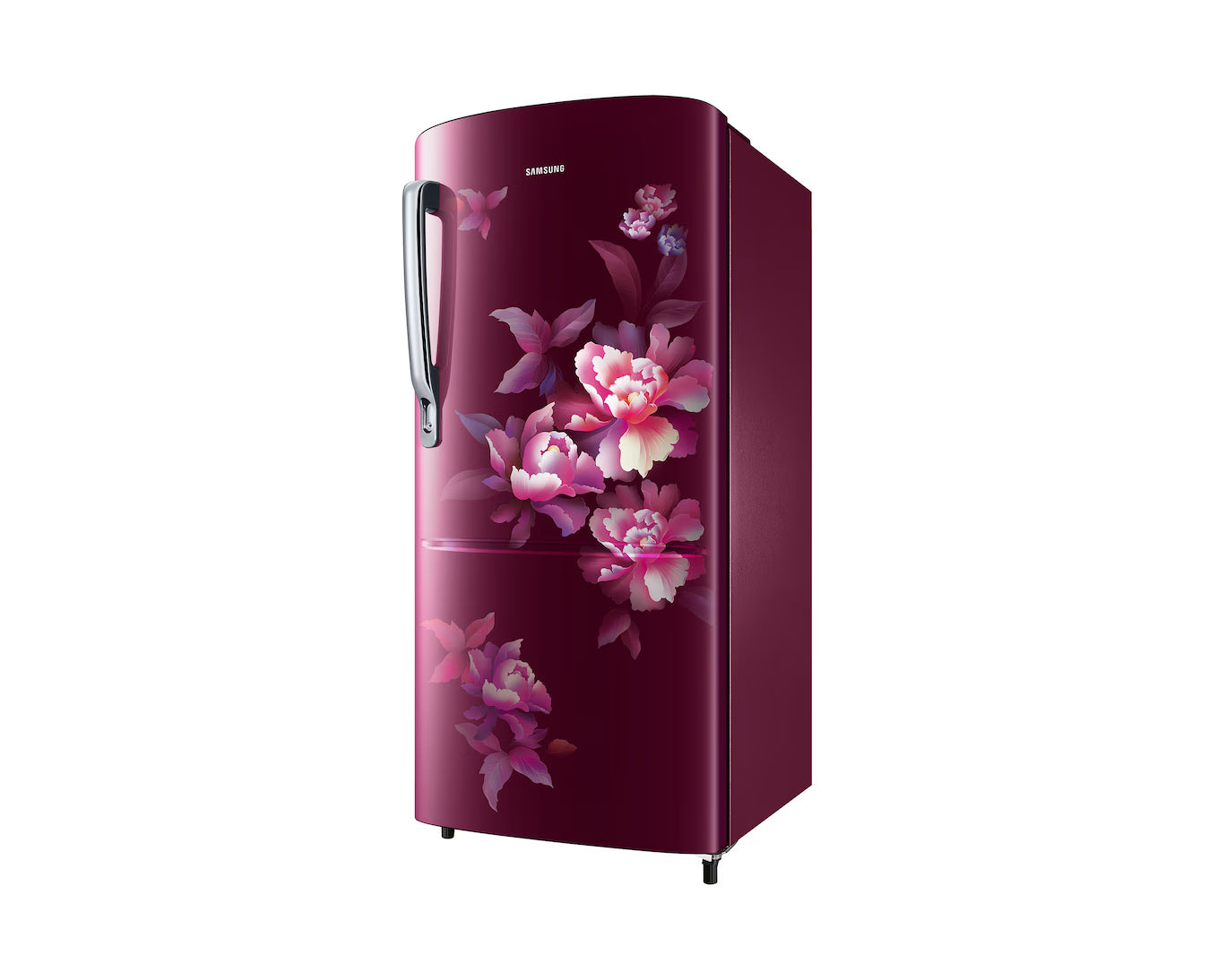 Samsung RR20H2712HN/NL 183 L, 2 Star, Digital Inverter, Direct-Cool Single Door Refrigerator ( Himalayan Poppy Red)-Online Mahajan Electronics