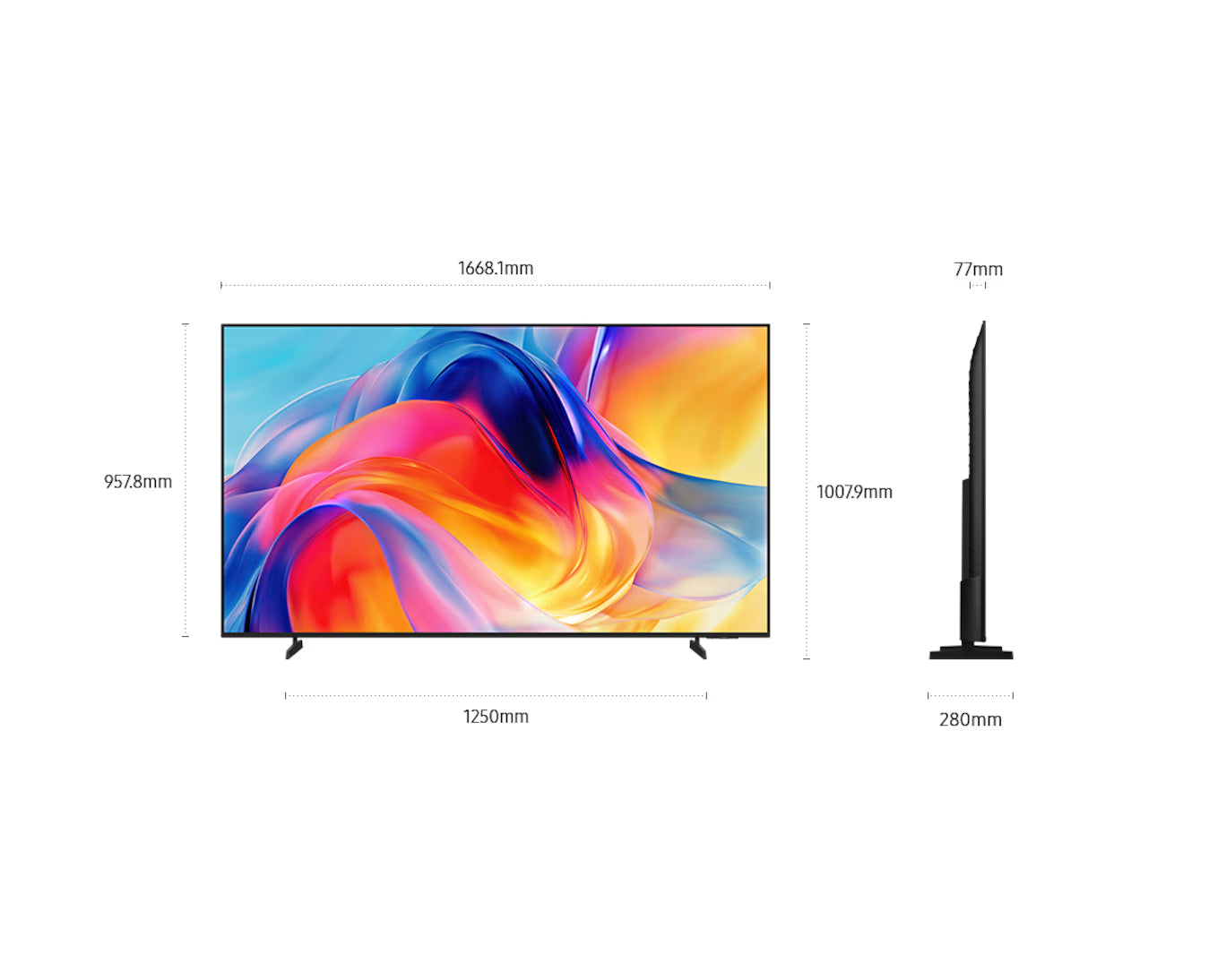 Samsung UA75M70HAULXL (75 inches) 4K Ultra HD Mini-LED 4K &nbsp;Vision AI Smart TV Titan Black-Online Mahajan Electronics