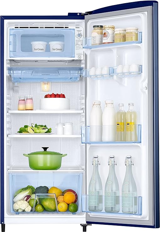Samsung RR20C2723CU/NL 183 L, 3 Star, Digital Inverter, Direct-Cool Single Door Refrigerator,( Camellia Blue ) - Mahajan Electronics Online