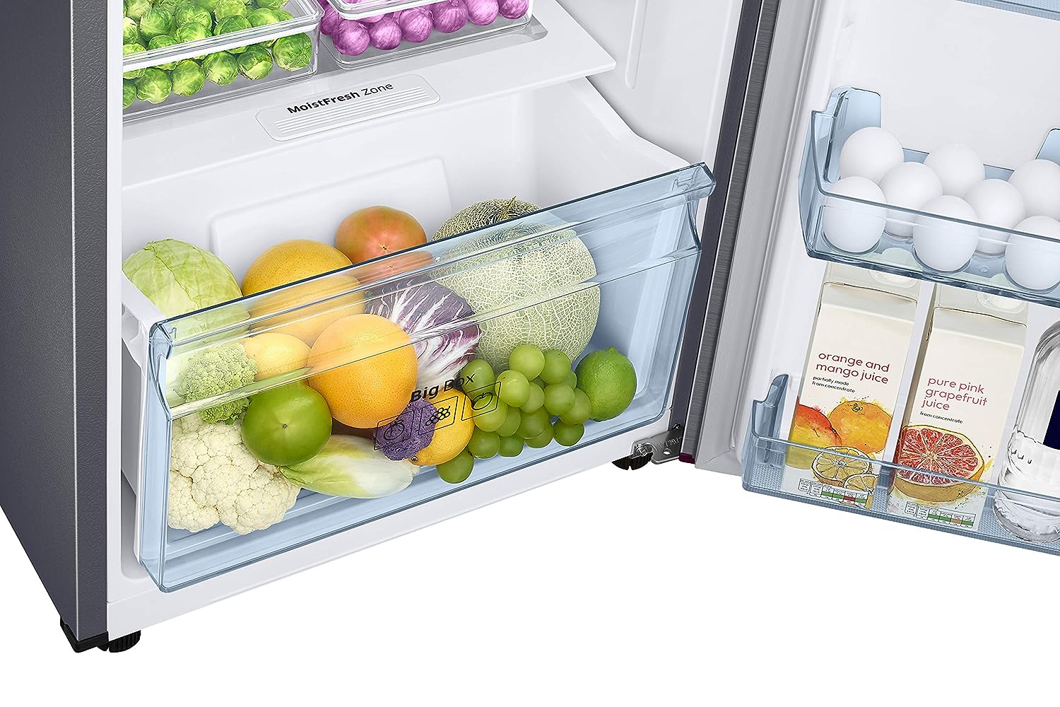 Samsung 236L 2 Star Inverter Frost-Free Convertible 3 In 1 Double Door Refrigerator (RT28C3732S8/HL,Elegant Inox 2023 Model) - Mahajan Electronics Online